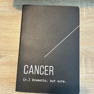 NEW Cancer Zodiac Sign Faux Leather Notebook